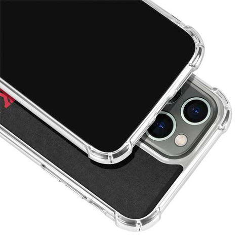 University of Nebraska Collegiate Text Black iPhone 13 Pro Clear Case