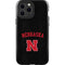 University of Nebraska Collegiate Text Black iPhone 13 Pro Max Impact Case