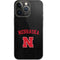 University of Nebraska Collegiate Text Black iPhone 13 Pro Skin