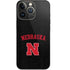 University of Nebraska Collegiate Text Black iPhone 13 Pro Skin