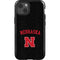 University of Nebraska Collegiate Text Black iPhone 14 Impact Case