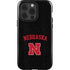University of Nebraska Collegiate Text Black iPhone 14 Pro Impact Case