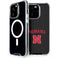 University of Nebraska Collegiate Text Black iPhone 15 Pro MagSafe Case