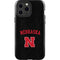 University of Nebraska Collegiate Text Black iPhone 15 Pro Max Impact Case