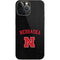 University of Nebraska Collegiate Text Black iPhone 14 Pro Max Skin