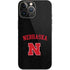 University of Nebraska Collegiate Text Black iPhone 14 Pro Max Skin