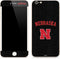 University of Nebraska Collegiate Text Black iPhone 6/6s Plus Skin