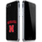 University of Nebraska Collegiate Text Black iPhone SE (2nd & 3rd Gen) Clear Case