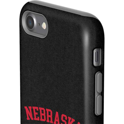 University of Nebraska Collegiate Text Black iPhone SE (2nd & 3rd Gen) Pro Case