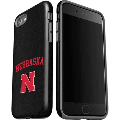 University of Nebraska Collegiate Text Black iPhone SE (2nd & 3rd Gen) Pro Case