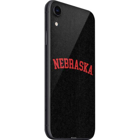 University of Nebraska Collegiate Text Black iPhone SE (2nd & 3rd Gen) Skin
