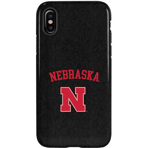 University of Nebraska Collegiate Text Black iPhone X Pro Case