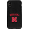 University of Nebraska Collegiate Text Black iPhone X Pro Case