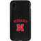 University of Nebraska Collegiate Text Black iPhone XR Pro Case