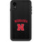 University of Nebraska Collegiate Text Black iPhone XR Waterproof Case