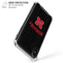 University of Nebraska Collegiate Text Black iPhone XS Max Clear Case