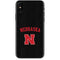 University of Nebraska Collegiate Text Black iPhone XS Max Skin