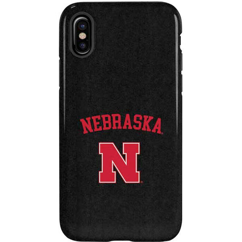 University of Nebraska Collegiate Text Black iPhone XS Pro Case