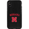 University of Nebraska Collegiate Text Black iPhone XS Pro Case