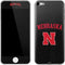 University of Nebraska Collegiate Text Black Apple iPod Skin