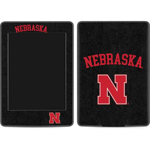 University of Nebraska Collegiate Text Black Amazon Kindle Skin