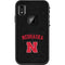 University of Nebraska Collegiate Text Black LifeProof Fre iPhone Skin