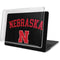 University of Nebraska Collegiate Text Black MacBook Pro 13in (2020) Case plus Skin