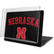 University of Nebraska Collegiate Text Black MacBook Pro 15in (2016-19) Case plus Skin