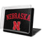 University of Nebraska Collegiate Text Black MacBook Pro 16in (2019-20) Case plus Skin