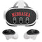 University of Nebraska Collegiate Text Black Meta Quest 3 Skin