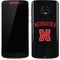 University of Nebraska Collegiate Text Black Moto G6 Skin