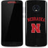 University of Nebraska Collegiate Text Black Moto G6 Skin
