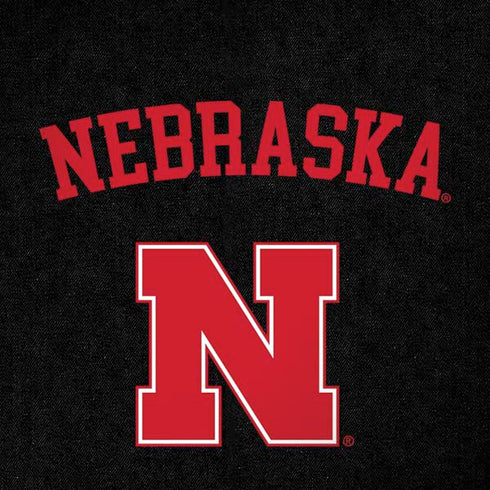 University of Nebraska Collegiate Text Black Moto G6 Skin