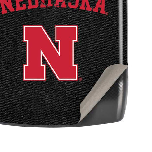 University of Nebraska Collegiate Text Black Motorola RAZR Skin