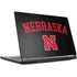 University of Nebraska Collegiate Text Black MSI GS65 Stealth Laptop Skin