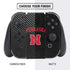 University of Nebraska Collegiate Text Black Nintendo Switch Bundle Skin