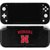 University of Nebraska Collegiate Text Black Nintendo Switch Lite Skin