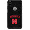 University of Nebraska Collegiate Text Black Otterbox Commuter iPhone Skin