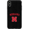 University of Nebraska Collegiate Text Black Otterbox Symmetry iPhone Skin