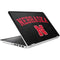 University of Nebraska Collegiate Text Black HP Pavilion Skin