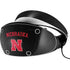 University of Nebraska Collegiate Text Black PlayStation VR2 Skin