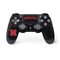 University of Nebraska Collegiate Text Black PS4 Controller Skin