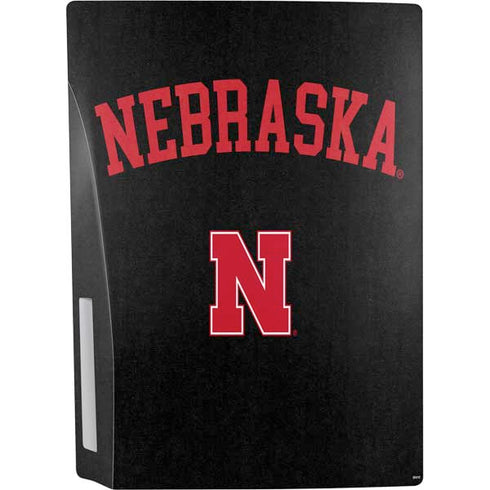 University of Nebraska Collegiate Text Black PS5 Bundle Skin