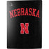 University of Nebraska Collegiate Text Black PS5 Console Skin