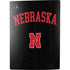 University of Nebraska Collegiate Text Black PS5 Digital Edition Console Skin