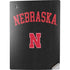 University of Nebraska Collegiate Text Black PS5 Digital Edition Console Skin