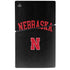 University of Nebraska Collegiate Text Black PS5 Slim Disk Bundle Skin