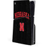 University of Nebraska Collegiate Text Black PS5 Slim Disk Console Skin