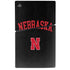 University of Nebraska Collegiate Text Black PS5 Slim Disk Console Skin