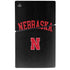 University of Nebraska Collegiate Text Black PS5 Slim Digital Edition Bundle Skin